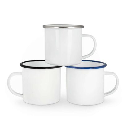 Personalisierte Emailletasse 350 ml &ndash; Mit Druck oder Gravur